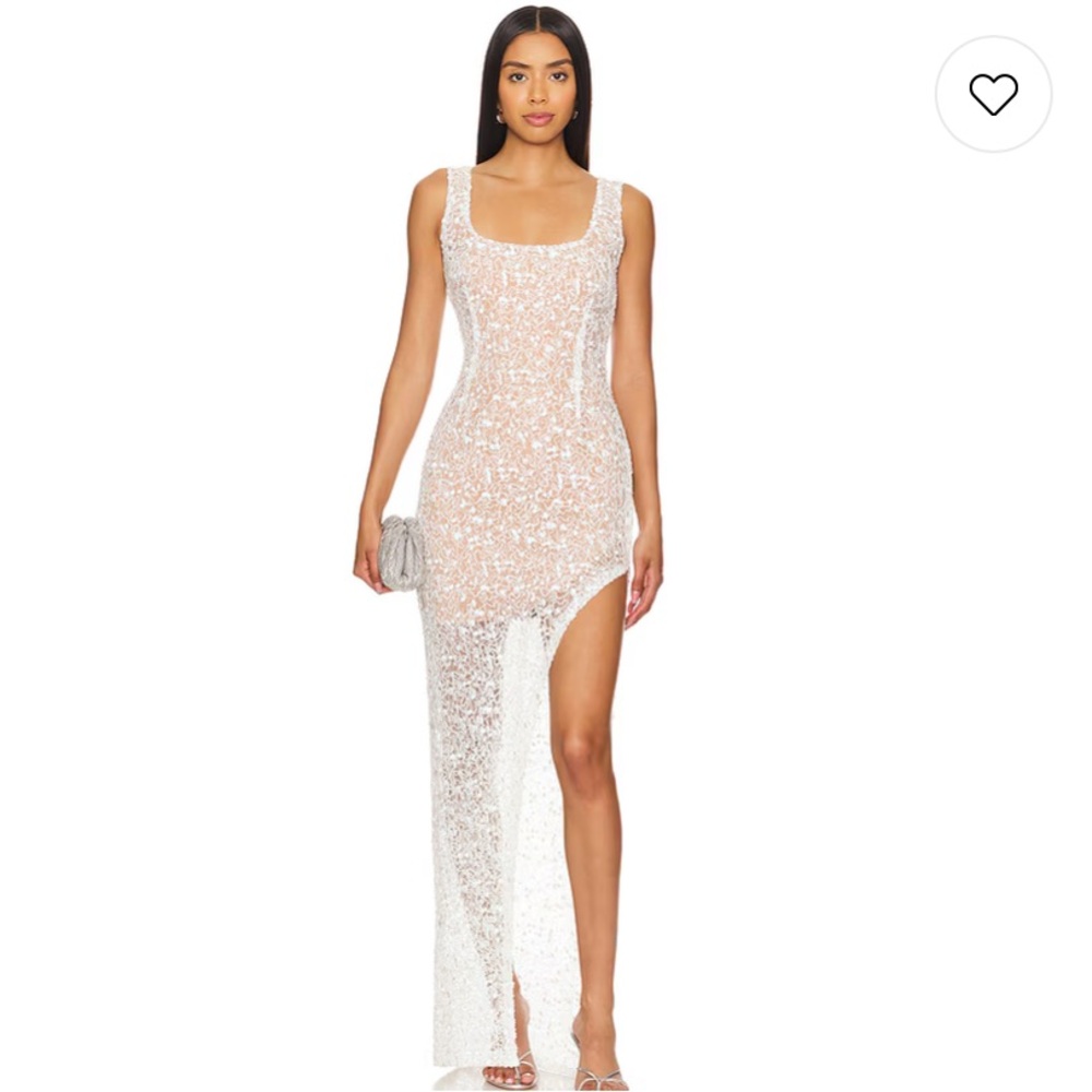 Nadine Merabi Louisa Maxi Dress in White Size 12/XL BRAND NEW WITHOUT TAGS